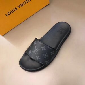 Replica Louis Vuitton Waterfront Mules In Monogram Eclipse 2