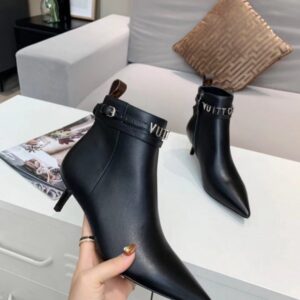 Replica Louis Vuitton Black Call Back Ankle Boots 2