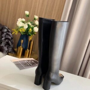 Replica Louis Vuitton Black Madeleine High Boots 2