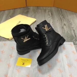 Replica Louis Vuitton Black Wonderland Ranger Boot 2