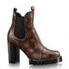 Replica Louis Vuitton Rotary Ankle Boots In Black Leather 2