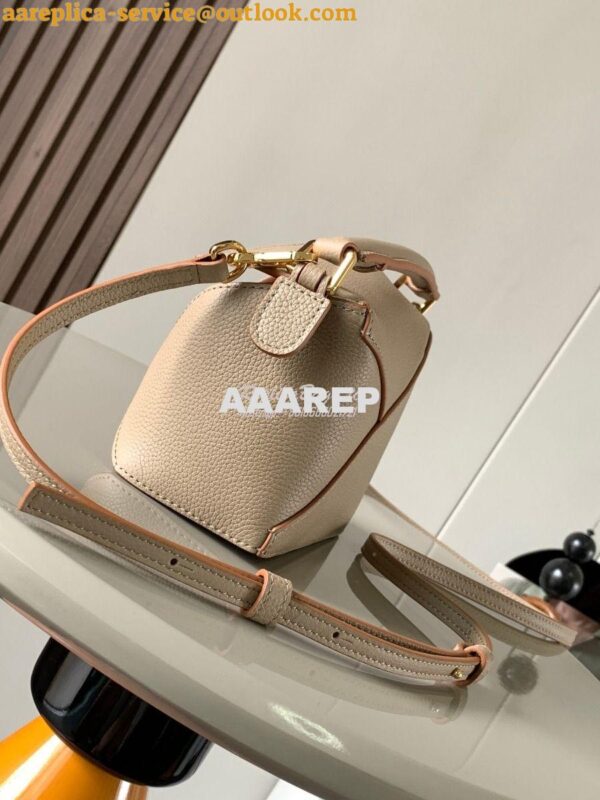 Replica Loewe Mini Puzzle bag in soft grained calfskin A510P88 Sand 6