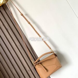 Replica Loewe Mini Puzzle bag in soft grained calfskin A510P88 Toffee 2