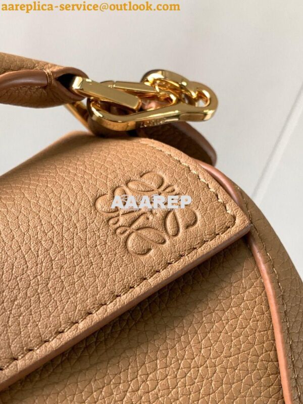 Replica Loewe Mini Puzzle bag in soft grained calfskin A510P88 Toffee 6