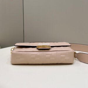 Replica Fendi 8BR600 Baguette Medium Light Pink leather 0135M bag 2