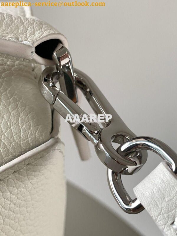 Replica Loewe Mini Puzzle bag in soft grained calfskin A510P88 White 8