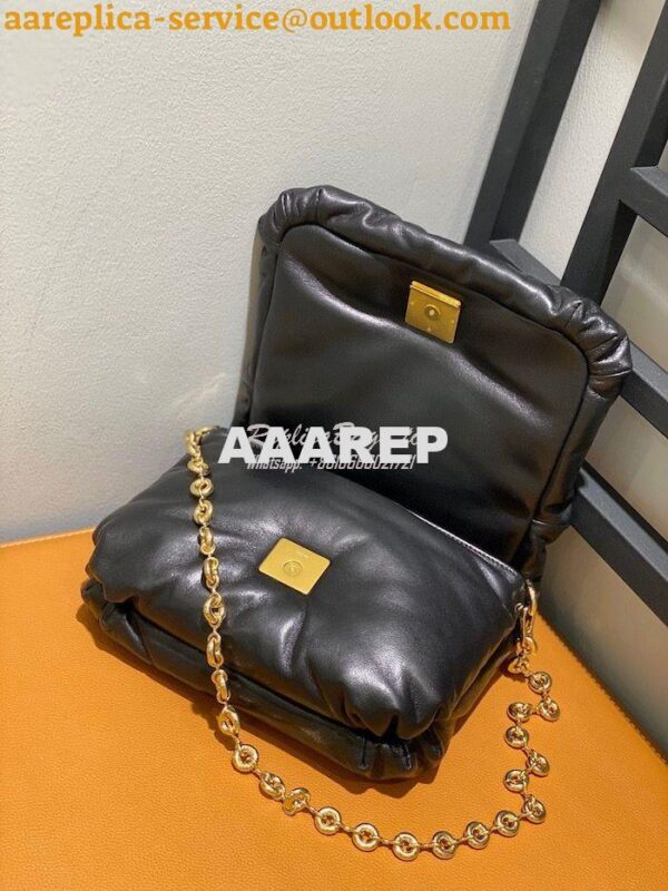 Replica Loewe Puffer Goya bag in shiny nappa lambskin AP40P41 Black 8