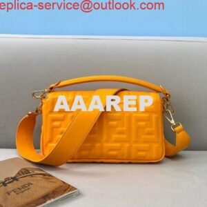 Replica Fendi 8BR600 Baguette Orange Nappa Leather Bag