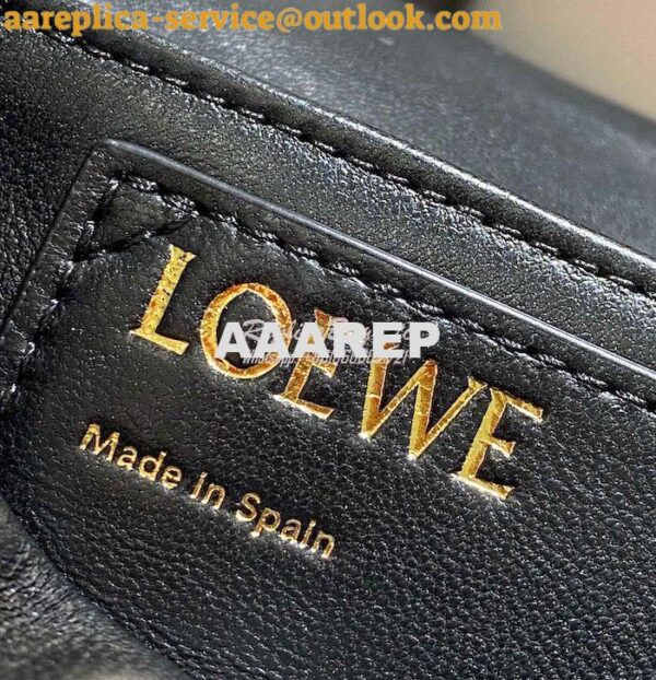 Replica Loewe Puffer Goya bag in shiny nappa lambskin AP40P41 Black 10