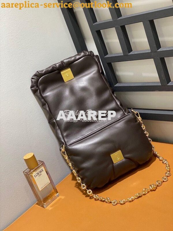 Replica Loewe Puffer Goya bag in shiny nappa lambskin AP40P41 Dark Cho 8