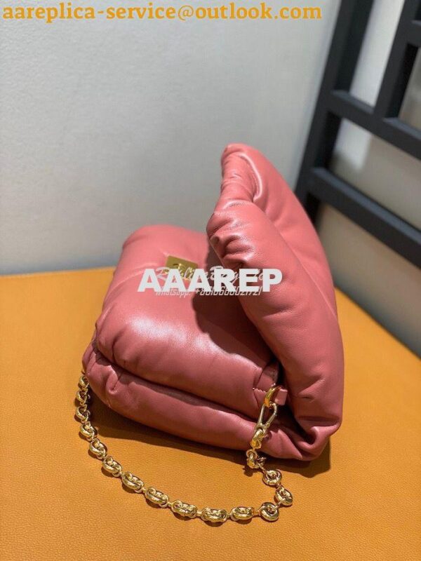 Replica Loewe Puffer Goya bag in shiny nappa lambskin AP40P41 Plumrose 7