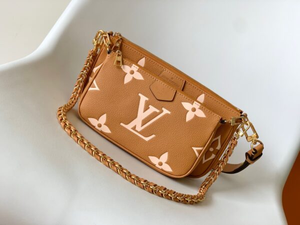 Replica Louis Vuitton LV MULTI POCHETTE ACCESSOIRES Arizona Beige Bag M45983 4