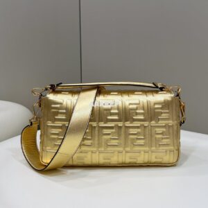 Replica Fendi 8BR771 Baguette Large Gold leather bag