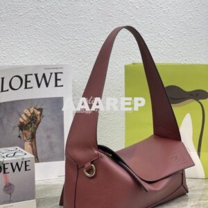 Replica Loewe Puzzle Hobo Bag In Nappa Calfskin A510J67 Burgundy 2