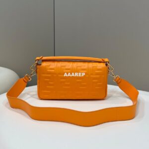 Replica Fendi 8BR771 Baguette Large Orange leather 0135 bag