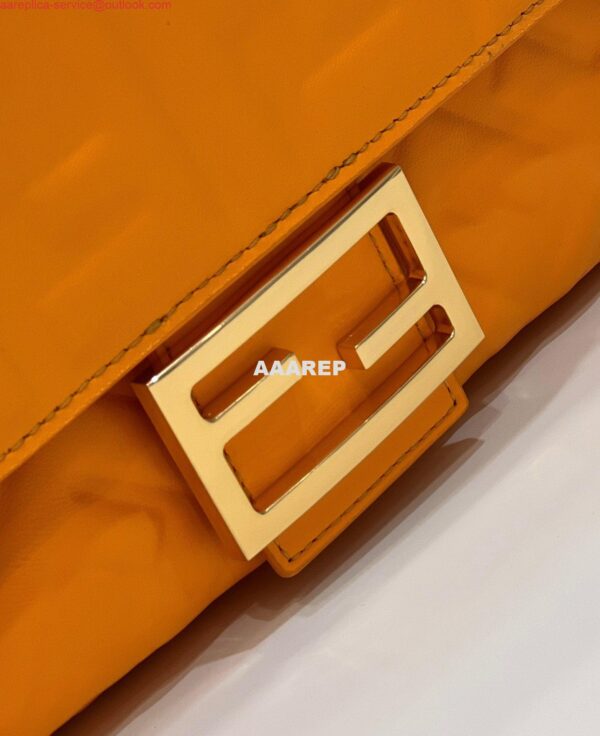 Replica Fendi 8BR771 Baguette Large Orange leather 0135 bag 6