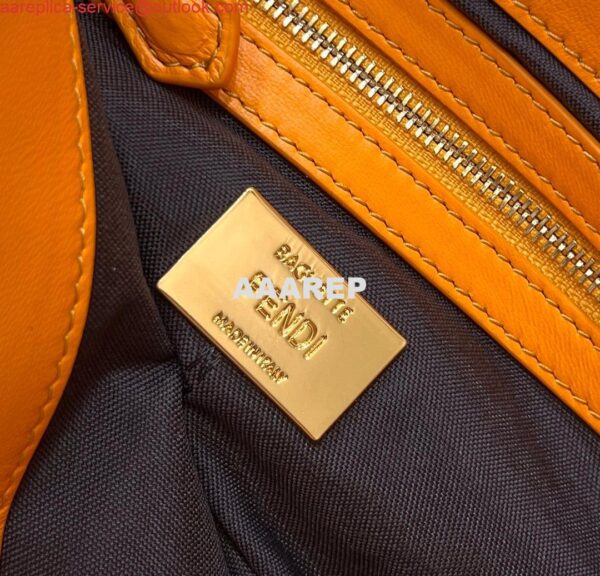 Replica Fendi 8BR771 Baguette Large Orange leather 0135 bag 9