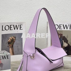 Replica Loewe Puzzle Hobo Bag In Nappa Calfskin A510J67 Light Mauve 2