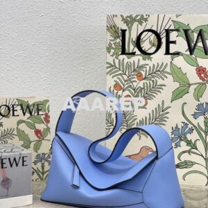 Replica Loewe Puzzle Hobo Bag In Nappa Calfskin A510J67 Olympic Blue 2