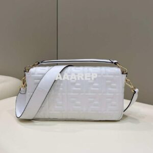 Replica Fendi 8BR771 Baguette Large White leather bag