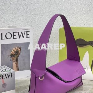 Replica Loewe Puzzle Hobo Bag In Nappa Calfskin A510J67 Purple 2