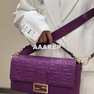 Replica Fendi 8BR771 Baguette Purple leather bag