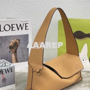 Replica Loewe Puzzle Hobo Bag In Nappa Calfskin A510J67 Warm Dessert 2