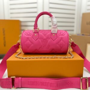 Replica Louis Vuitton LV PAPILLON BB Bag Dragon Fruit Pink M59826 2