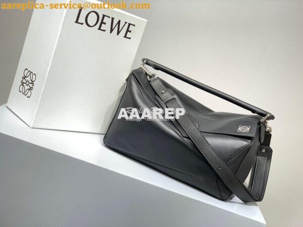 Replica Loewe Puzzle Large Bag 66003 Black 3