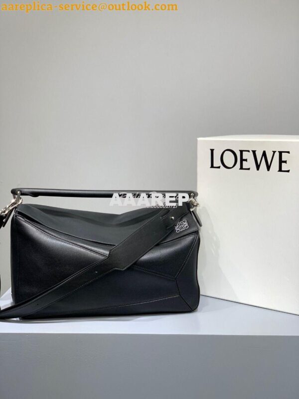 Replica Loewe Puzzle Large Bag 66003 Black 4