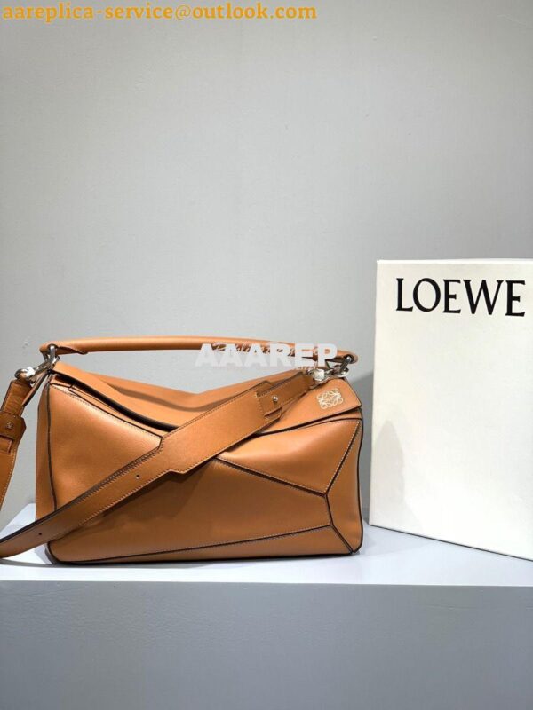 Replica Loewe Puzzle Large Bag 66003 Tan 4