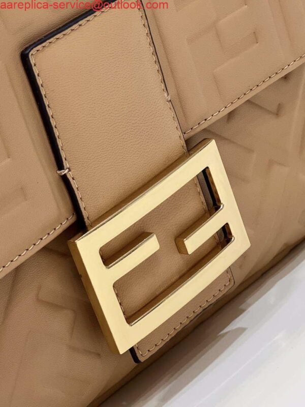 Replica Fendi 8BR771 Baguette Tan leather bag 8