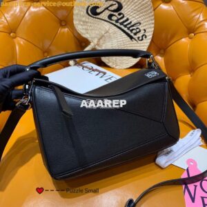 Replica Loewe Puzzle Small Bag 98895 Black 2