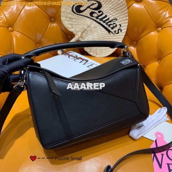 Replica Loewe Puzzle Small Bag 98895 Black 4