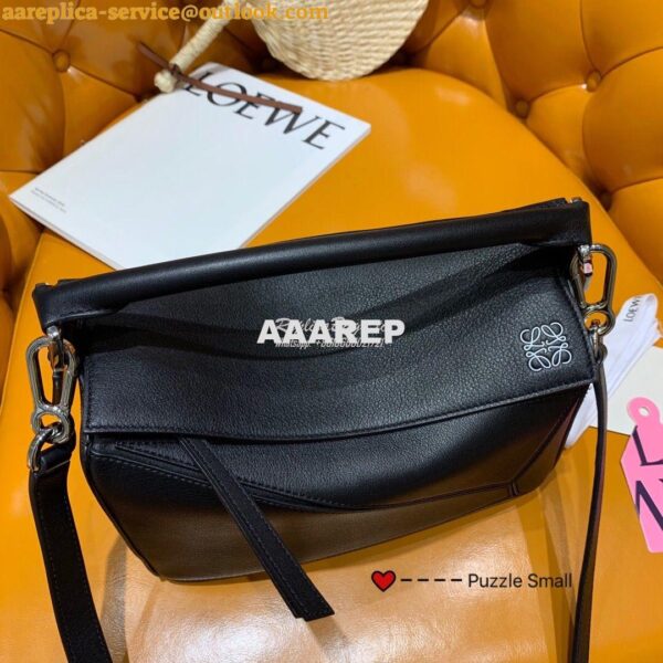 Replica Loewe Puzzle Small Bag 98895 Black 6