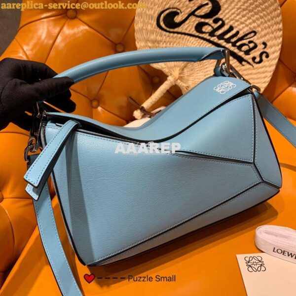 Replica Loewe Puzzle Small Bag 98895 Stone Blue 4