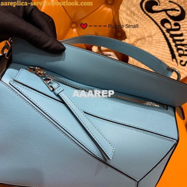 Replica Loewe Puzzle Small Bag 98895 Stone Blue 9