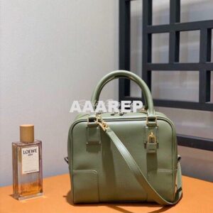 Replica Loewe Amazona 19 Square Bag in Nappa Calfskin A039N10 Avocado