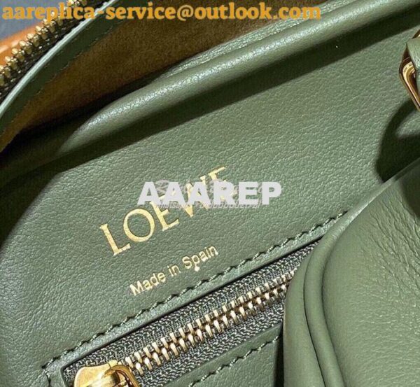 Replica Loewe Amazona 19 Square Bag in Nappa Calfskin A039N10 Avocado 7