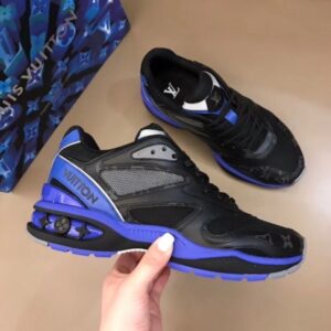 Replica Louis Vuitton Blue/Black LV Trail Sneakers 2