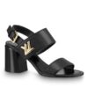 Replica Louis Vuitton Black Paseo Flat Comfort Sandals 2