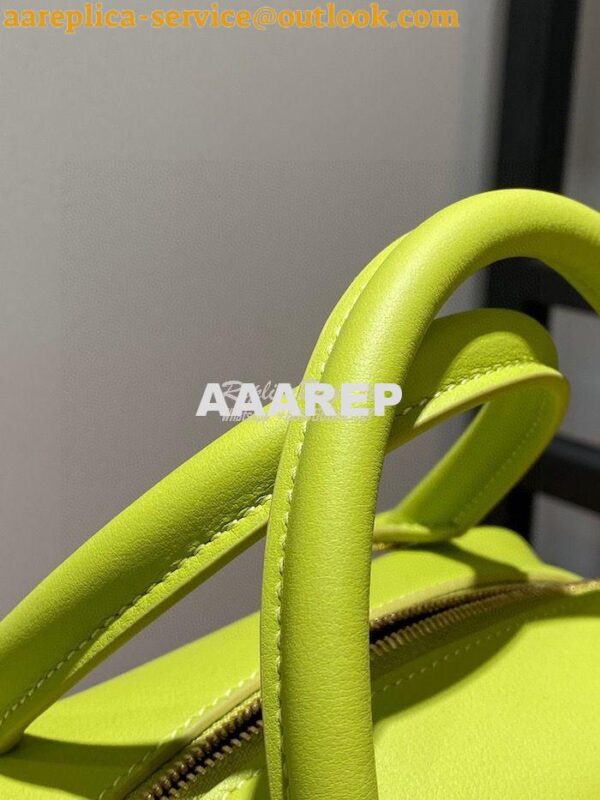 Replica Loewe Amazona 19 Square Bag in Nappa Calfskin A039N10 Lime 8