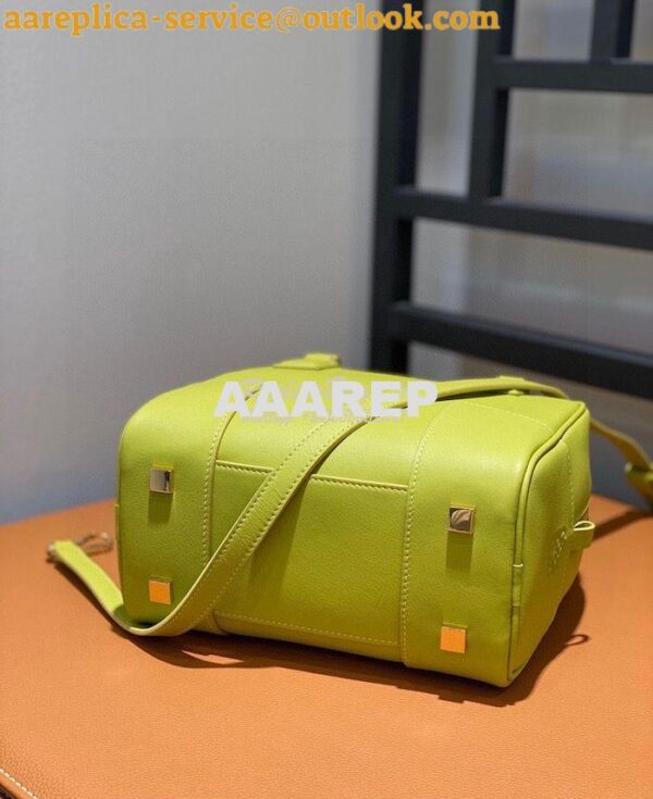 Replica Loewe Amazona 19 Square Bag in Nappa Calfskin A039N10 Lime 9