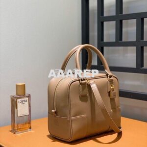 Replica Loewe Amazona 19 Square Bag in Nappa Calfskin A039N10 Mink 2