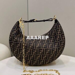 Replica Fendi 8BR798 Fendigraphy Medium 80056L Brown leather Bag