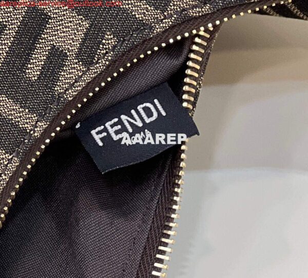 Replica Fendi 8BR798 Fendigraphy Medium 80056L Brown leather Bag 9