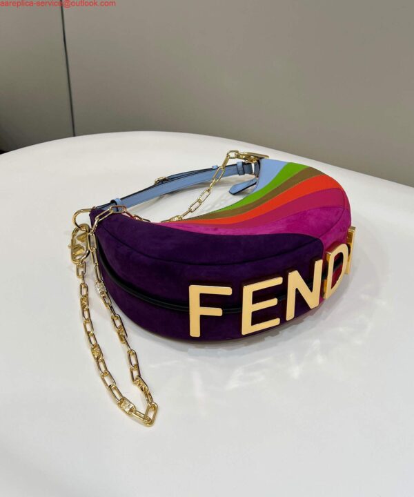 Replica Fendi 8BR798 Fendigraphy Small 80056M Multicolor leather Bag 3