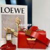 Replica Loewe Compact Hammock in satin calfskin A538H13 Lime Green Gla 2