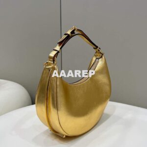 Replica Fendi 8BR798 Fendigraphy Small Gold leather bag