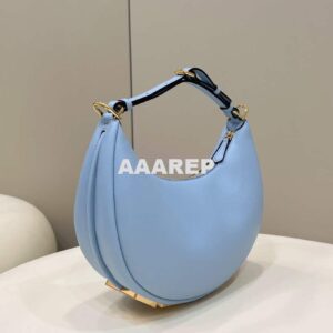 Replica Fendi 8BR798 Fendigraphy Small Light blue leather bag